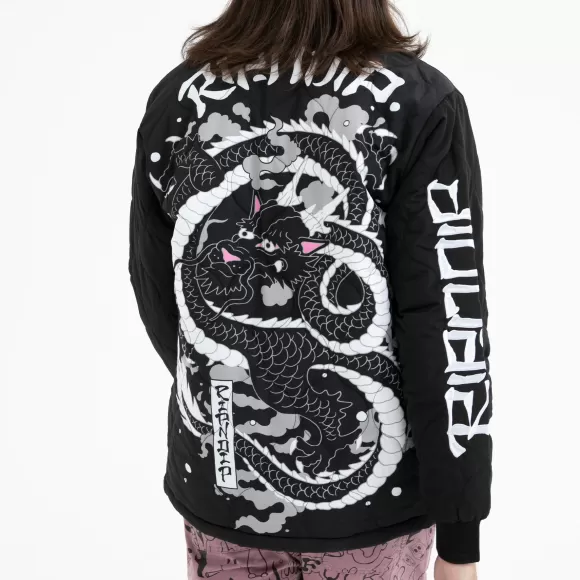 Ripndip Jackets | Mystic Jerm Quilted Bomber Jacket Black