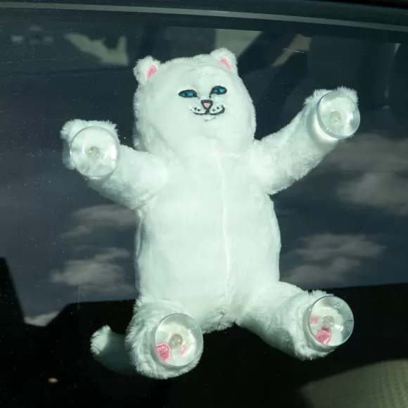 Ripndip Plush Dolls | Nerm Window Plush Suction Cup Plush Doll White