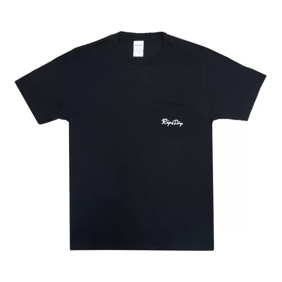 Ripndip Shorts Sleeve Tees | Nermal Lisa Pocket Tee 2.0 Black