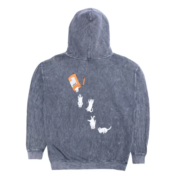 Ripndip Hoodies / Crewnecks | Nermal Pills Hoodie Grey Mineral Wash