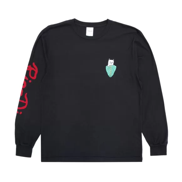 Ripndip Long Sleeve Tees | Nermal Portrait L/S Vintage Black