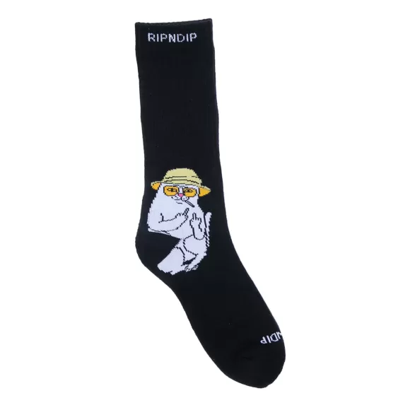 Ripndip Shop All Socks | Nermal S Thompson Socks Black