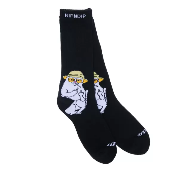 Ripndip Shop All Socks | Nermal S Thompson Socks Black