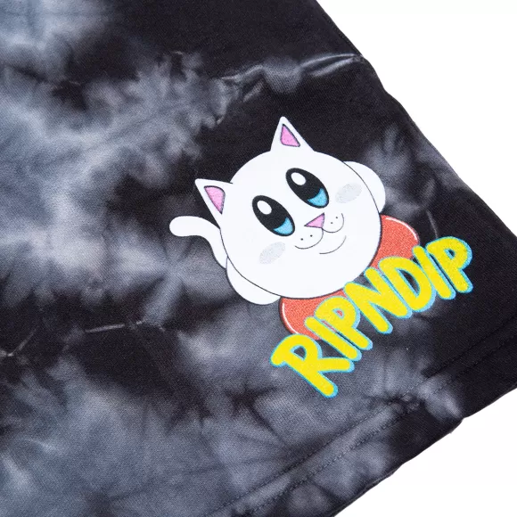 Ripndip Sweats | Nermby Sweatshorts Black Lightning Wash