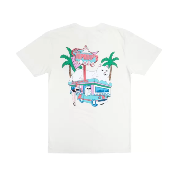 Ripndip Shorts Sleeve Tees | Nerms Diner Tee Natural