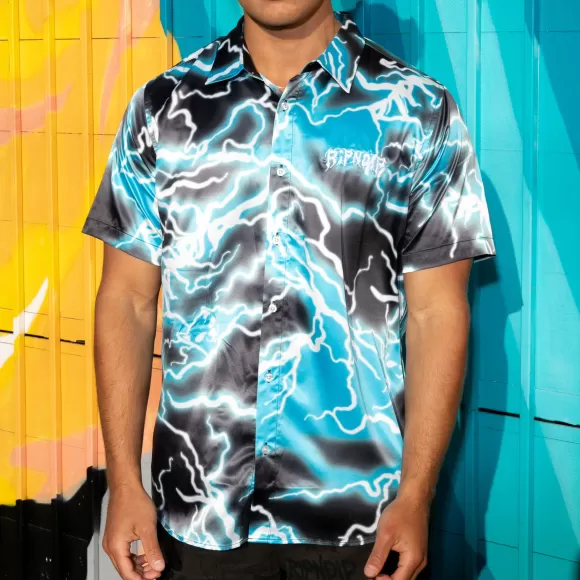 Ripndip Button Ups | Nikola Short Sleeve Button Up Black/Blue