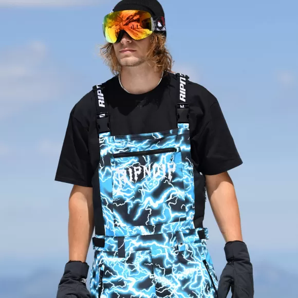 Ripndip Overalls | Nikola Snowboard Bib Pants Black / Blue