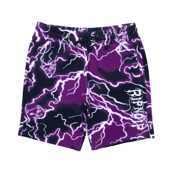 Ripndip Shorts | Nikola Sweatshorts Black/Purple