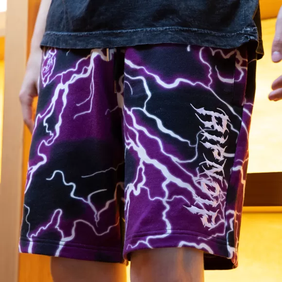 Ripndip Shorts | Nikola Sweatshorts Black/Purple