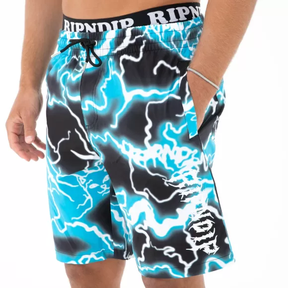 Ripndip Swim Shorts | Nikola Swim Shorts Black/Blue