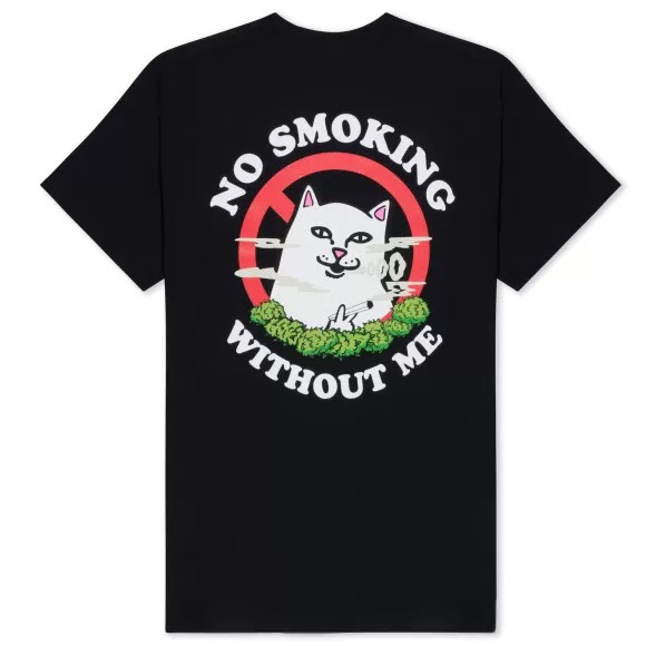 Ripndip Shorts Sleeve Tees | No Smoking Tee Black