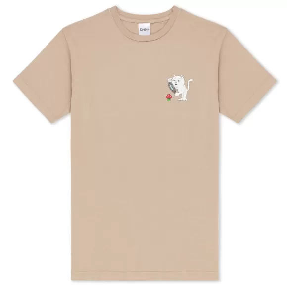 Ripndip Shorts Sleeve Tees | Nomads Tee Almond