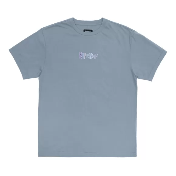 Ripndip Shorts Sleeve Tees | Og Prisma Short Sleeve Tee Slate Grey