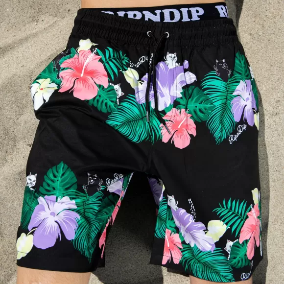 Ripndip Beach Items | Pablo Swim Shorts Black