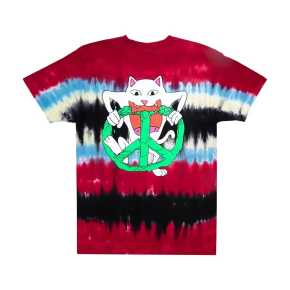 Ripndip Shorts Sleeve Tees | Peace No Love Tee Tie Dye