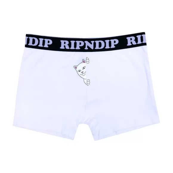 Ripndip Boxers | Peek A Nermal Boxers White