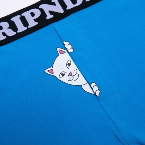 Ripndip Boxers | Peek A Nermal Boxers Cobalt Blue