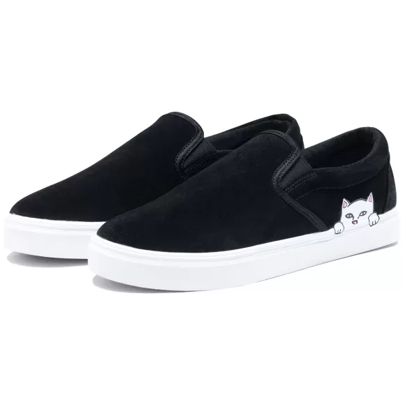 Ripndip Shoes | Peeking Nermal Slip On Shoes Black