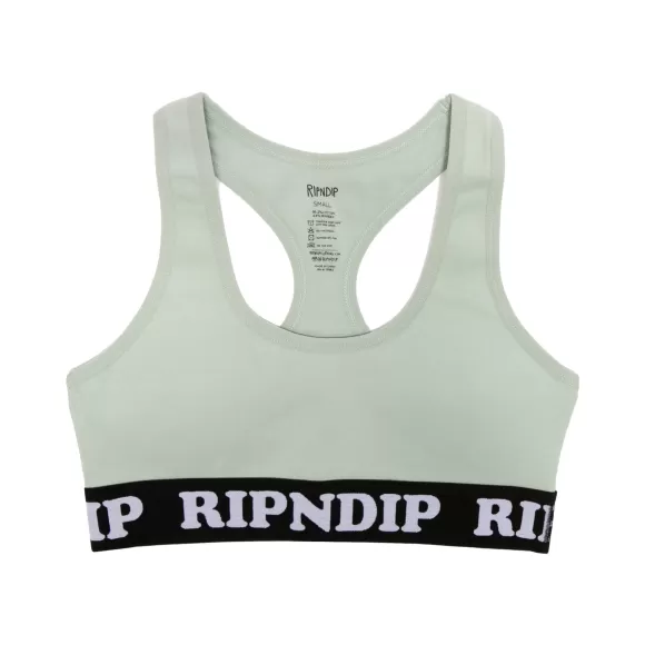 Ripndip Womens | Peeking Nermal Sports Bra Sea Moss