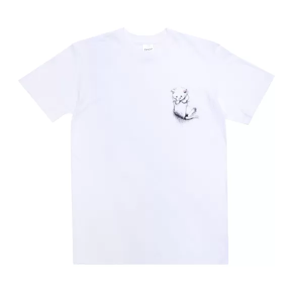 Ripndip Shorts Sleeve Tees | Pouty Face Tee White