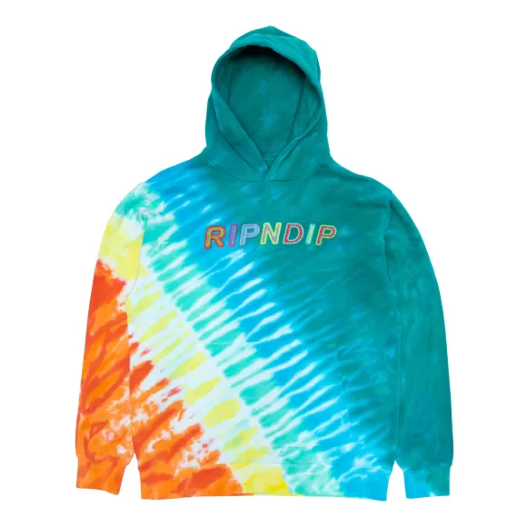 Ripndip Hoodies / Crewnecks | Prisma Hoodie Teal Rainbow Dye