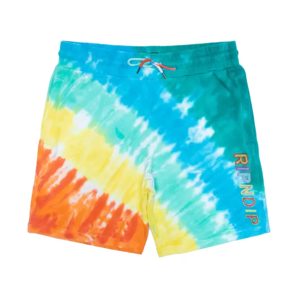 Ripndip Shorts | Prisma Sweatshorts Teal Rainbow Dye