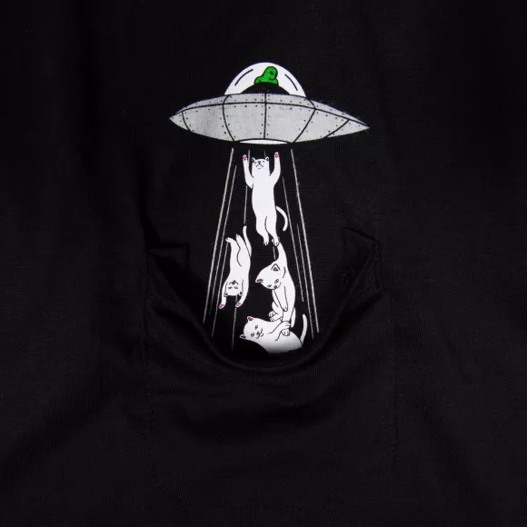 Ripndip Shorts Sleeve Tees | Probe Tee Black