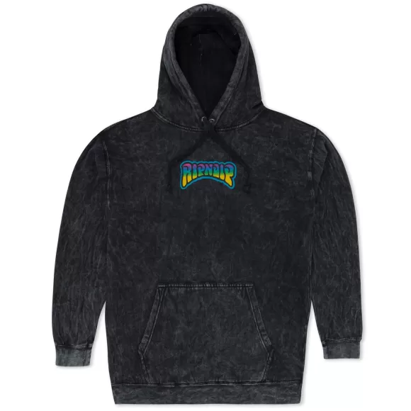 Ripndip Hoodies / Crewnecks | Psychedelic Garden Hoodie Black Mineral Wash