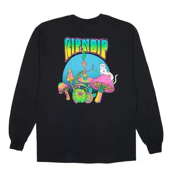 Ripndip Long Sleeve Tees | Psychedelic Long Sleeve Black