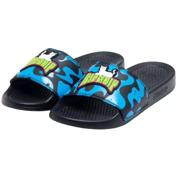 Ripndip Shoes | Psychedelic Slides Black