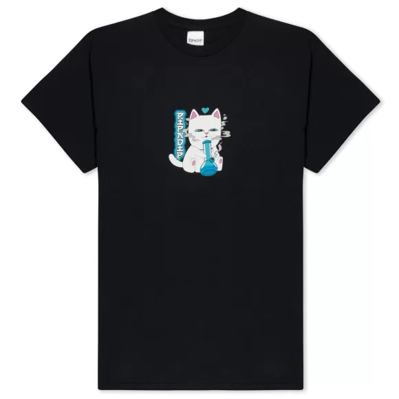 Ripndip Shorts Sleeve Tees | Puff Puff Tee Black