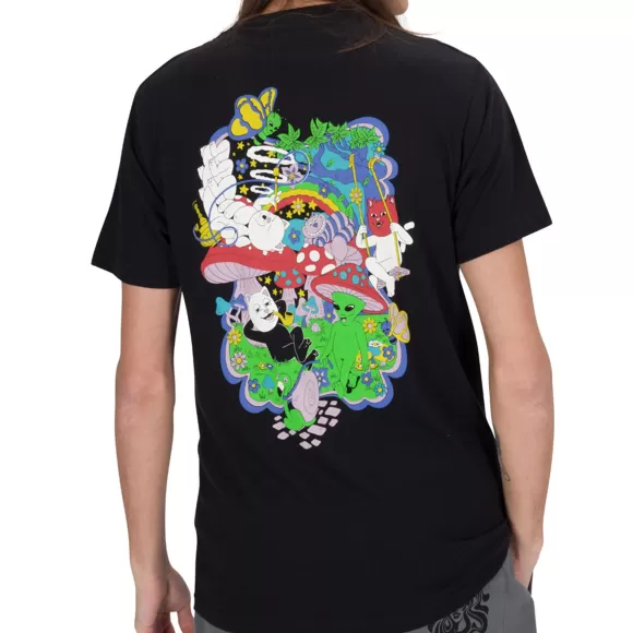 Ripndip Shorts Sleeve Tees | Rabbit Hole Tee Black