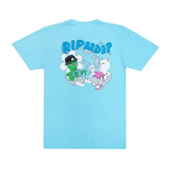 Ripndip Shorts Sleeve Tees | Relaxed Tee Light Blue