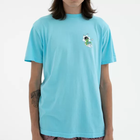 Ripndip Shorts Sleeve Tees | Relaxed Tee Light Blue