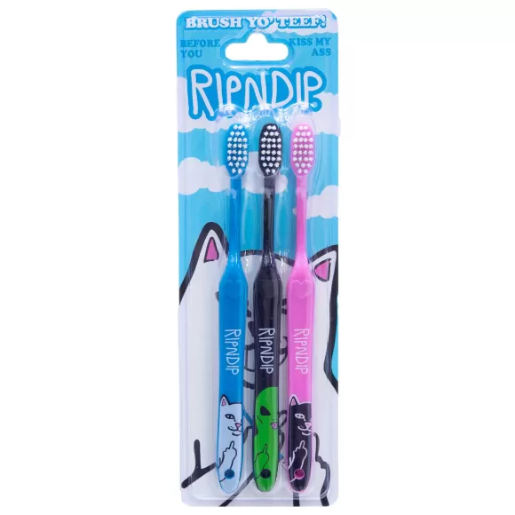 Ripndip Home Goods | Characters Toothbrush 3 Pack Multi