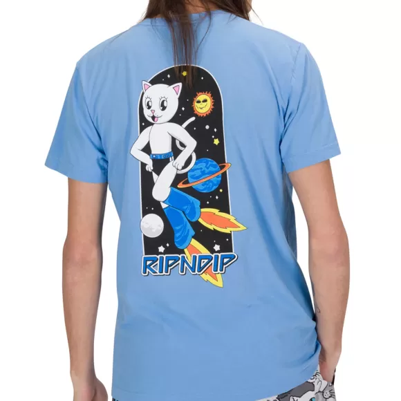 Ripndip Shorts Sleeve Tees | X Naggiven Blue Boots Tee Cornflower Blue