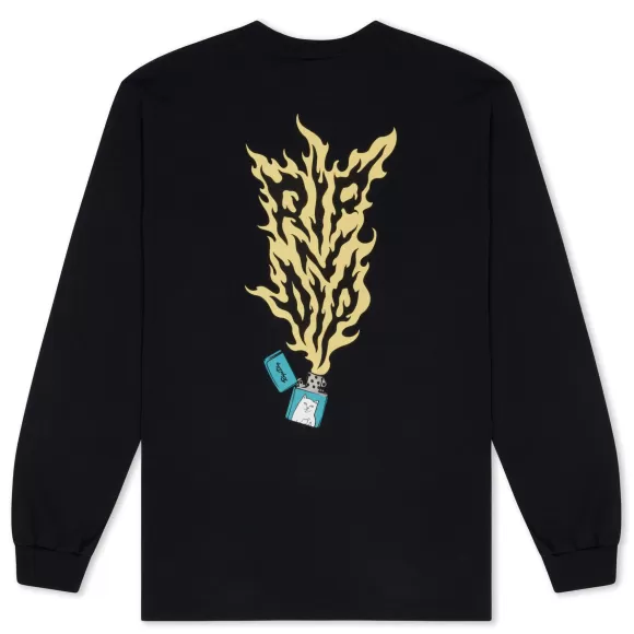 Ripndip Long Sleeve Tees | Ripnlit Long Sleeve Black