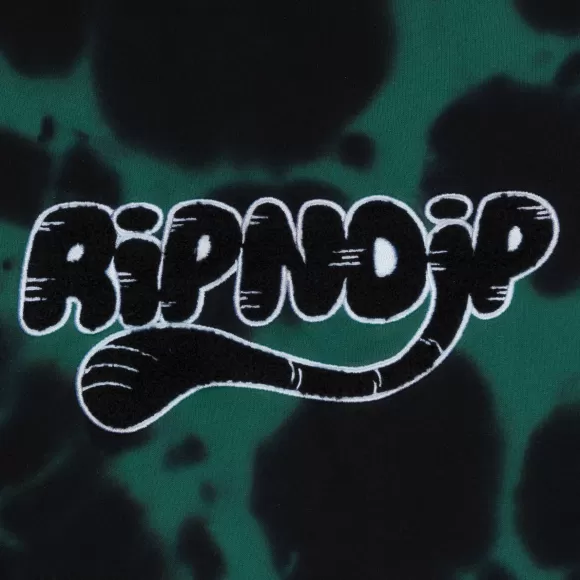 Ripndip Hoodies / Crewnecks | Ripntail Hoodie Green/Black Tie Dye