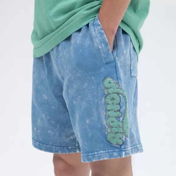 Ripndip Shorts | Ripntail Sweatshorts Blue Mineral Wash