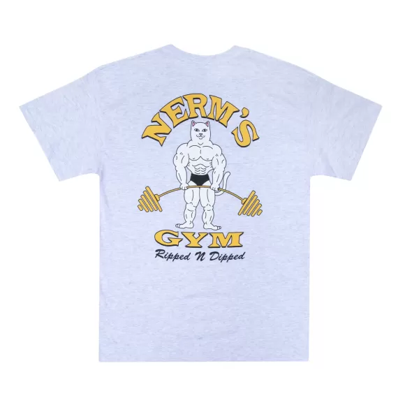 Ripndip Shorts Sleeve Tees | Ripped N Dipped Tee Ash Heather