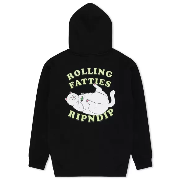 Ripndip Hoodies / Crewnecks | Rolling Fatties Hoodie Black