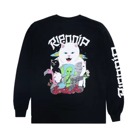 Ripndip Long Sleeve Tees | Runaway Long Sleeve Black