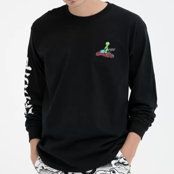 Ripndip Long Sleeve Tees | Runaway Long Sleeve Black