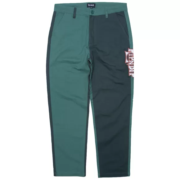 Ripndip Pants | Sensai Cotton Twill Embroidered Pants Teal