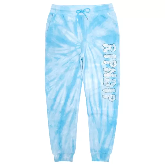 Ripndip Sweats | Sent From Heaven Sweatpants Light Blue Spiral Dye