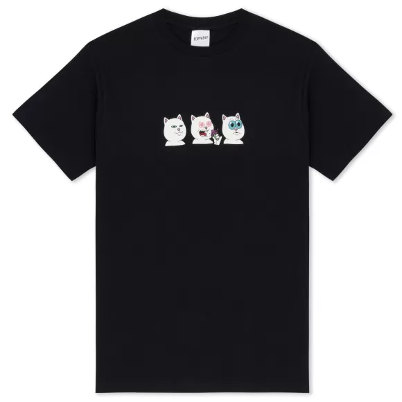 Ripndip Shorts Sleeve Tees | Shroom Diet Tee Black