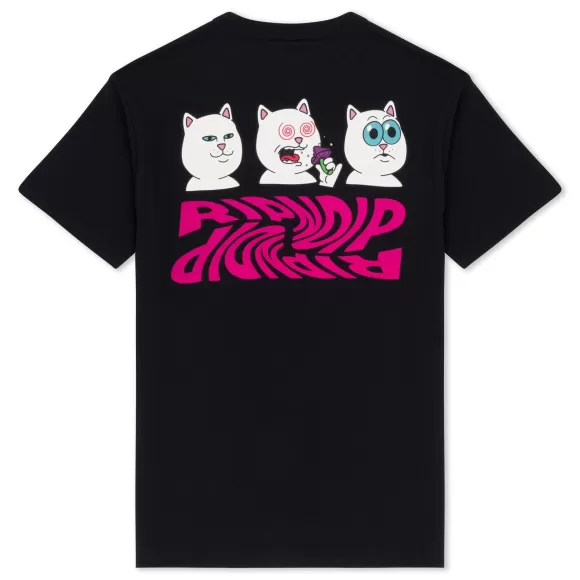 Ripndip Shorts Sleeve Tees | Shroom Diet Tee Black