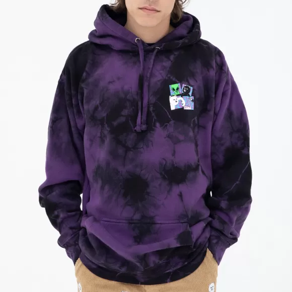 Ripndip Hoodies / Crewnecks | Sid Hoodie Purple/Black Tie Dye