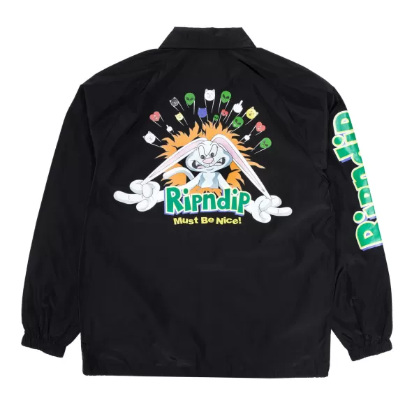 Ripndip Jackets | Silly Nerm Coach Jacket Black