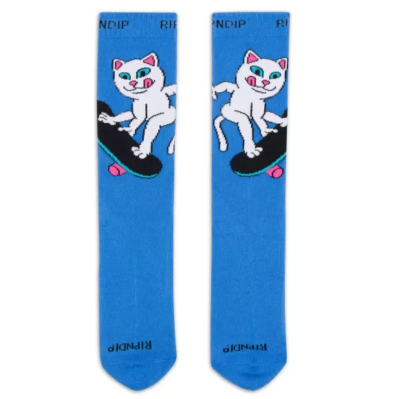 Ripndip Shop All Socks | Skater Nerm Socks Slate Blue